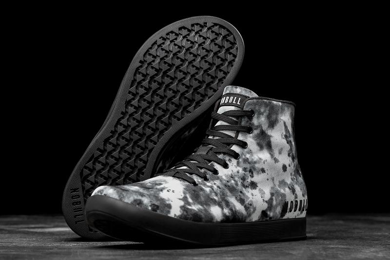 Nobull High-Top Shadow Tie-Dye Canvas Women's Trainers Grey | USA G2063S